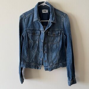 PAIGE Women's Classic Blue Jean Jacket